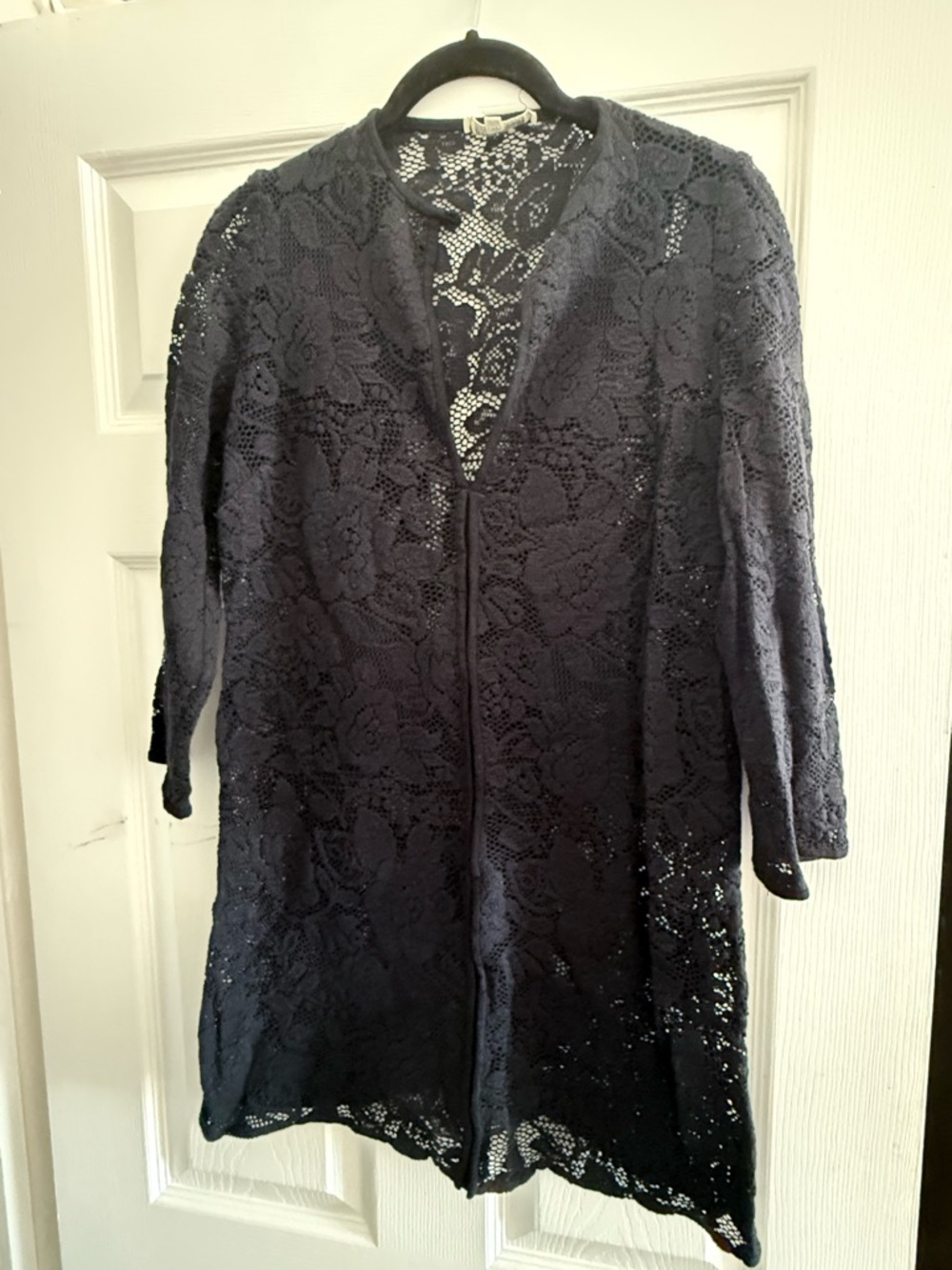Shoshanna Navy Lace Swim Coverup